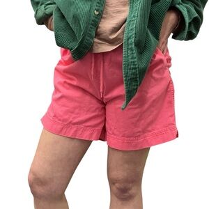 Vintage Whitefish Bay neon pink pull on shorts, medium